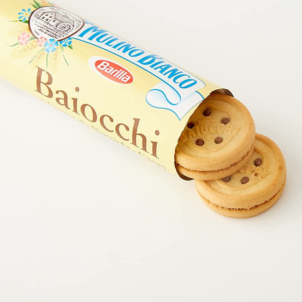 Mulino Bianco Baiocchi Cookies with cream hazelnut and cocoa 5.92Oz/168g